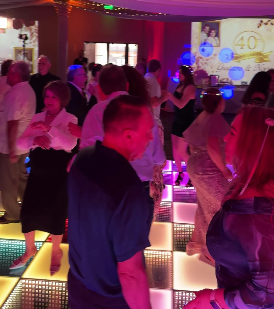 40th Birthday Party LED Dance Floor Los Angeles