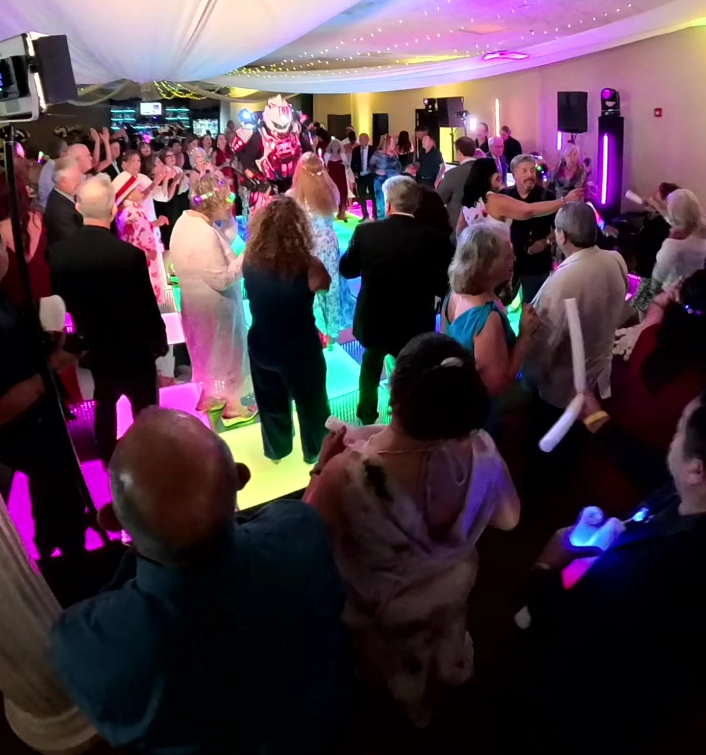 Birthday Party Guests LED Dance Floor Los Angeles