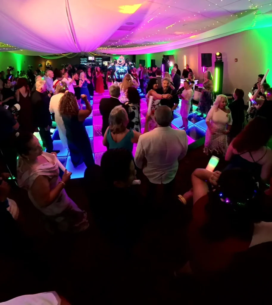 Colorful LED Dance Floor Private Event Los Angeles