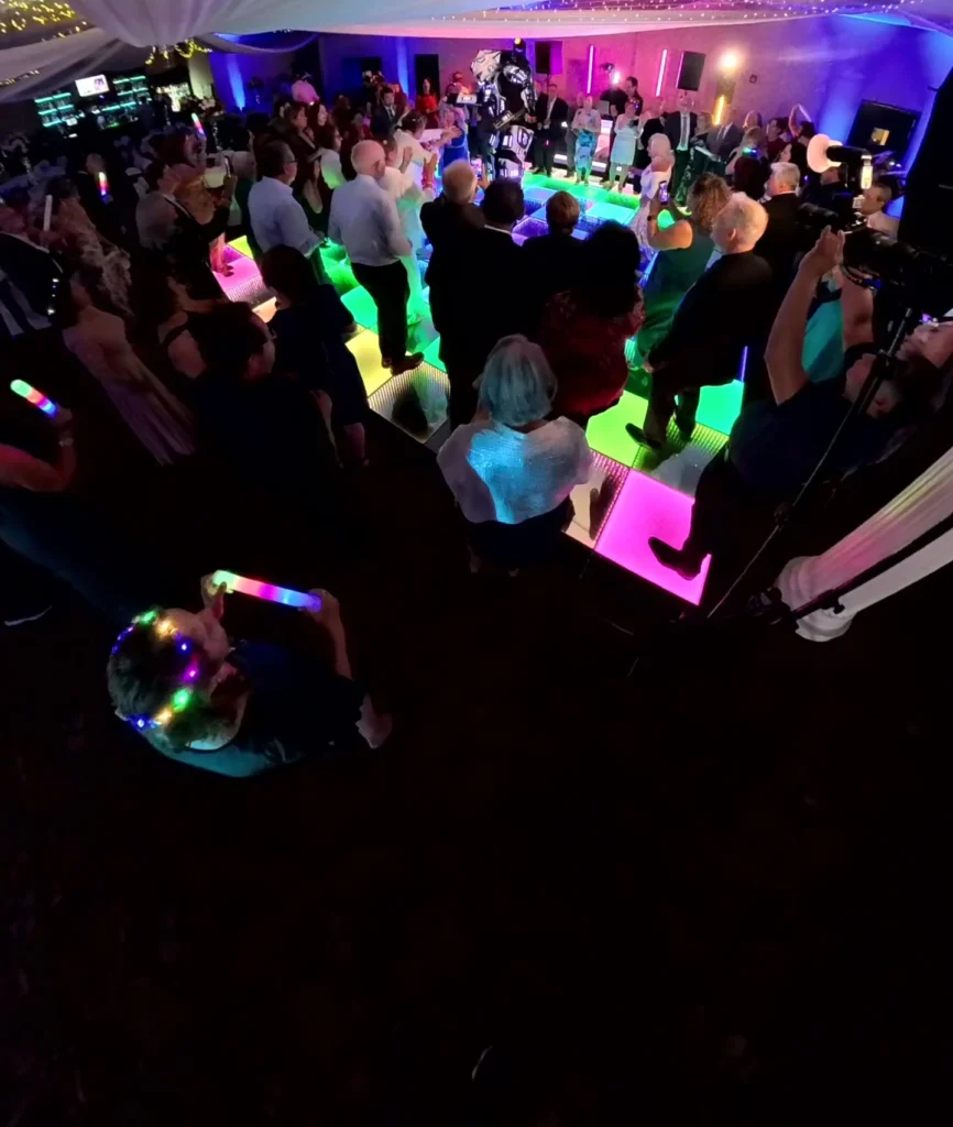 Crowded LED Dance Floor Event Los Angeles