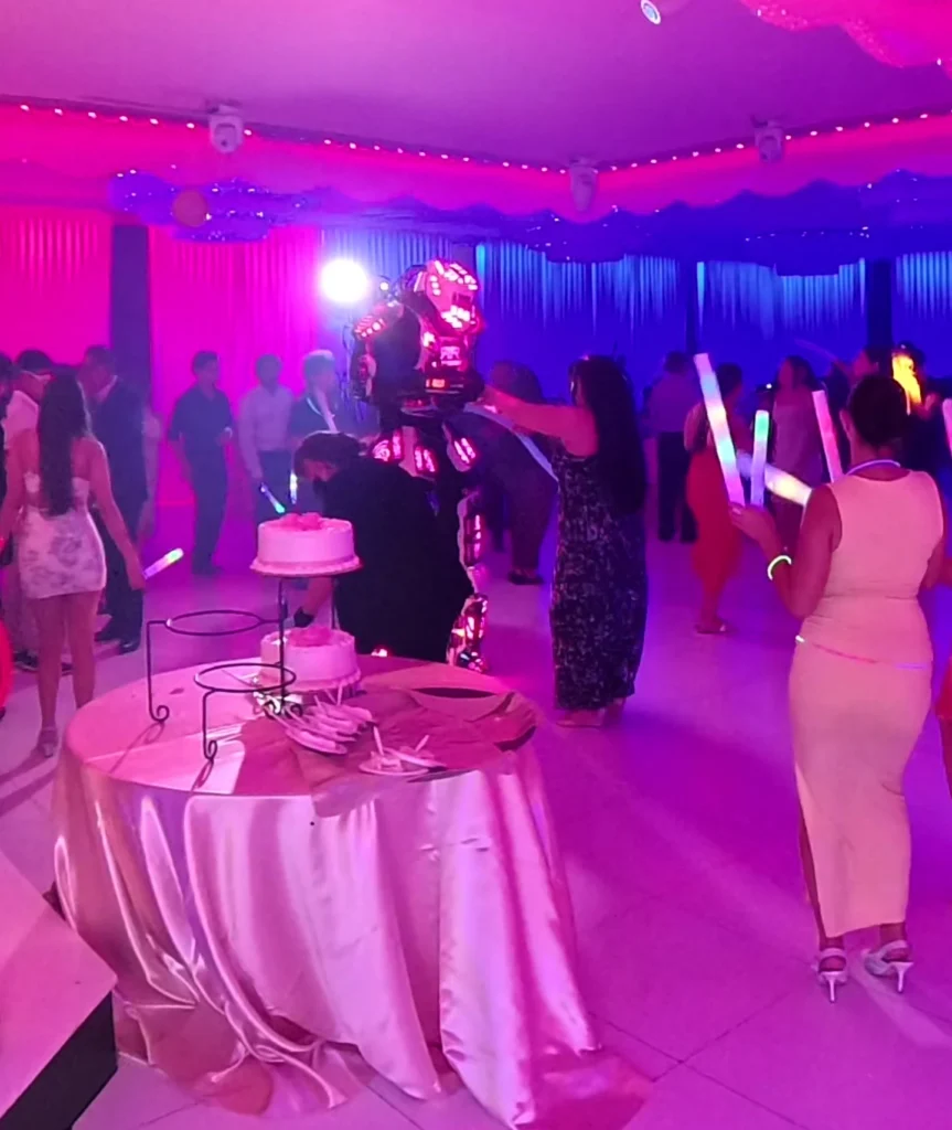 Event Robot Show Purple Lighting Los Angeles