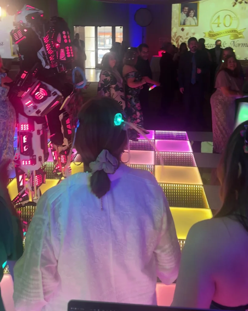 LED Dance Floor Birthday Event Entertainment in Los Angeles