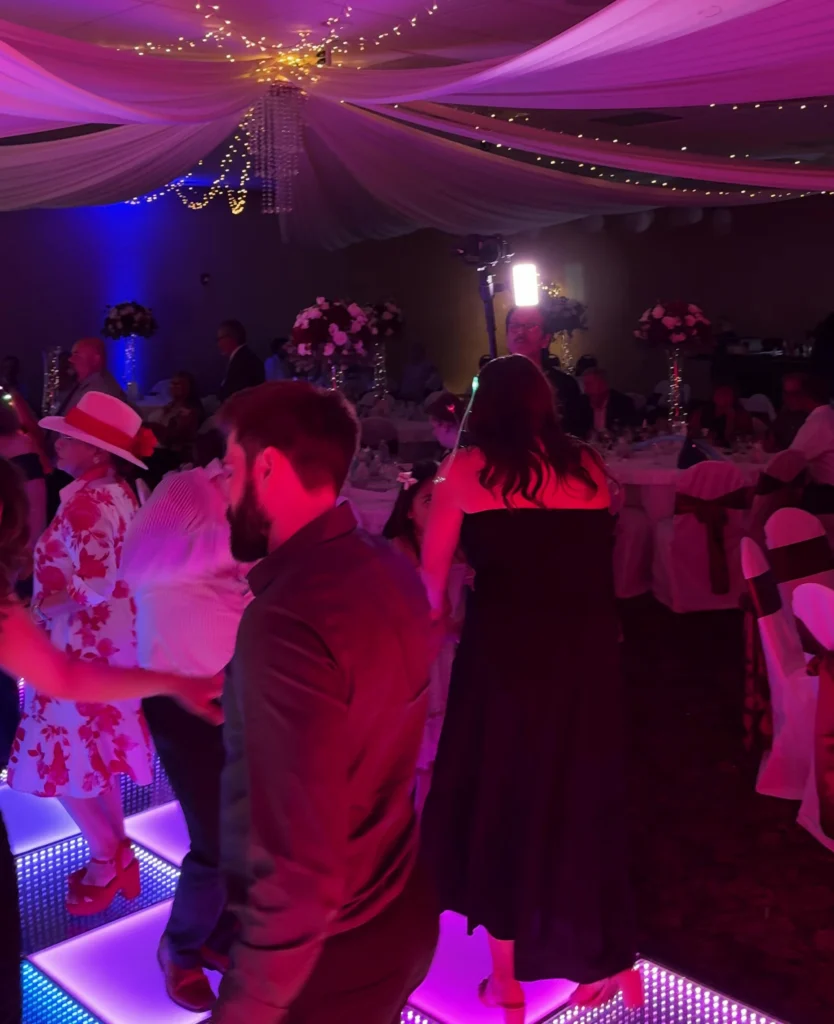 Private Party Dancing Purple Lighting Los Angeles