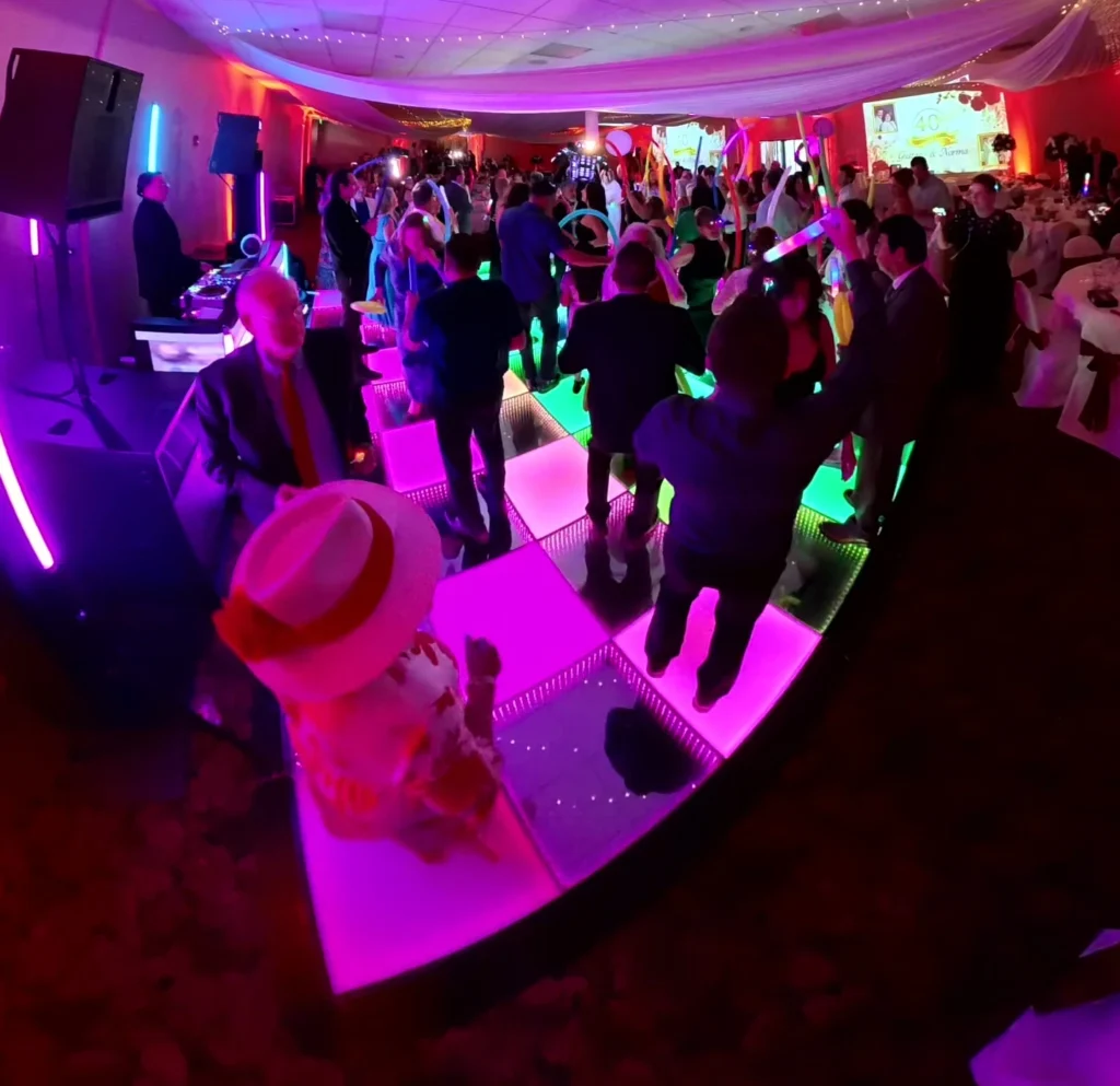 Private Party Guests LED Dance Floor Los Angeles